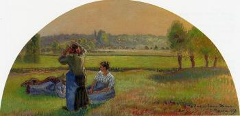 卡米耶 畢沙羅 The Siesta in the Fields 卡米耶 畢沙羅 The Siesta in the Fields